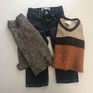 Winter sweaters and Levi pants 2t bundle lot boy
